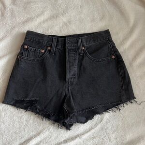 Levi’s 501 Black Denim Women's Shorts